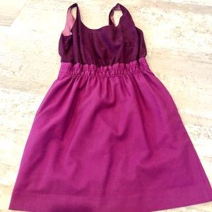 J crew plum and lavender dress